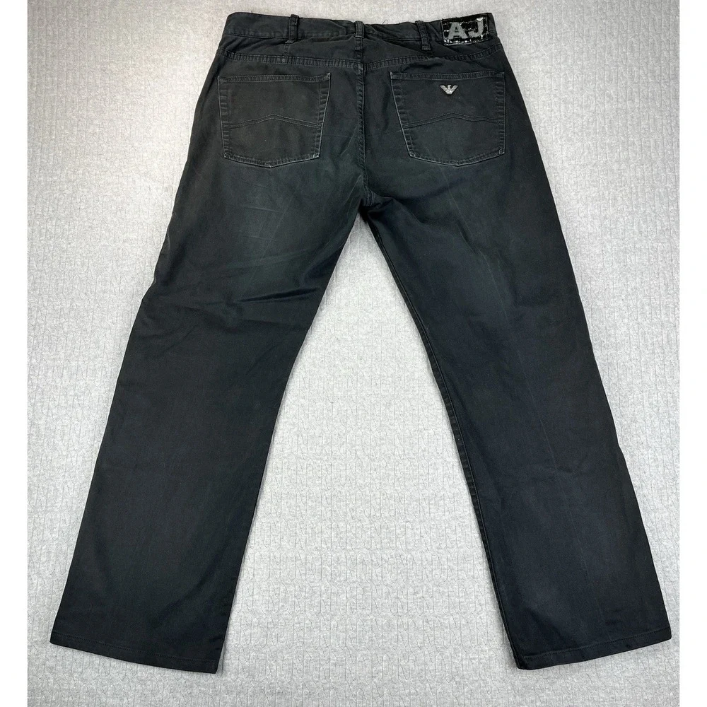 Armani exchange relaxed‎ Men 38/35X29 Black distressed black Pants (Giorgio)